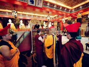 Thaye Dorje, His Holiness the 17th Gyalwa Karmapa, at the Karma Kagyu Monastery in Tainan, Taiwan, August 2026. Photo: Tokpa Korlo.
