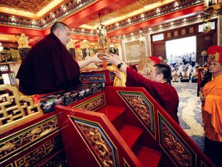 Thaye Dorje, His Holiness the 17th Gyalwa Karmapa, at the Karma Kagyu Monastery in Tainan, Taiwan, August 2026. Photo: Tokpa Korlo.