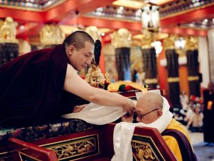 Thaye Dorje, His Holiness the 17th Gyalwa Karmapa, at the Karma Kagyu Monastery in Tainan, Taiwan, August 2026. Photo: Tokpa Korlo.