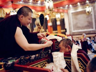 Thaye Dorje, His Holiness the 17th Gyalwa Karmapa, at the Karma Kagyu Monastery in Tainan, Taiwan, August 2026. Photo: Tokpa Korlo.