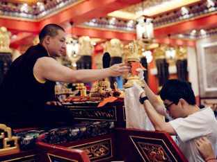Thaye Dorje, His Holiness the 17th Gyalwa Karmapa, at the Karma Kagyu Monastery in Tainan, Taiwan, August 2026. Photo: Tokpa Korlo.