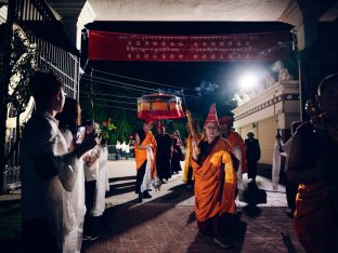 Thaye Dorje, His Holiness the 17th Gyalwa Karmapa, at the Karma Kagyu Monastery in Tainan, Taiwan, August 2026. Photo: Tokpa Korlo.