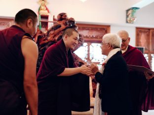 Thaye Dorje, His Holiness the 17th Gyalwa Karmapa, at the Karma Kagyu Monastery in Tainan, Taiwan, August 2026. Photo: Tokpa Korlo.