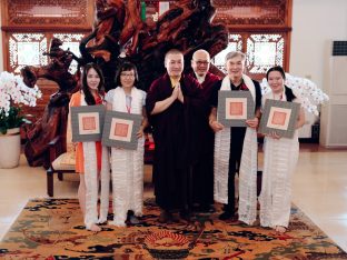 Thaye Dorje, His Holiness the 17th Gyalwa Karmapa, at the Karma Kagyu Monastery in Tainan, Taiwan, August 2026. Photo: Tokpa Korlo.