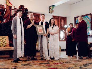 Thaye Dorje, His Holiness the 17th Gyalwa Karmapa, at the Karma Kagyu Monastery in Tainan, Taiwan, August 2026. Photo: Tokpa Korlo.