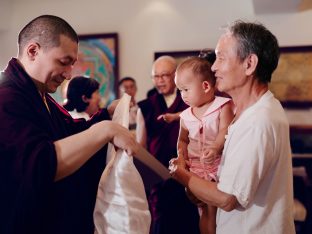 Thaye Dorje, His Holiness the 17th Gyalwa Karmapa, at the Karma Kagyu Monastery in Tainan, Taiwan, August 2026. Photo: Tokpa Korlo.