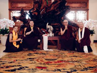 Thaye Dorje, His Holiness the 17th Gyalwa Karmapa, at the Karma Kagyu Monastery in Tainan, Taiwan, August 2026. Photo: Tokpa Korlo.