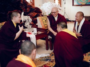 Thaye Dorje, His Holiness the 17th Gyalwa Karmapa, at the Karma Kagyu Monastery in Tainan, Taiwan, August 2026. Photo: Tokpa Korlo.