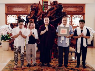 Thaye Dorje, His Holiness the 17th Gyalwa Karmapa, at the Karma Kagyu Monastery in Tainan, Taiwan, August 2026. Photo: Tokpa Korlo.