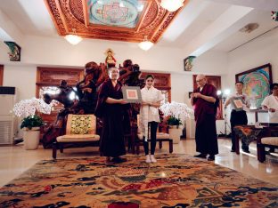 Thaye Dorje, His Holiness the 17th Gyalwa Karmapa, at the Karma Kagyu Monastery in Tainan, Taiwan, August 2026. Photo: Tokpa Korlo.