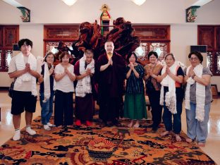 Thaye Dorje, His Holiness the 17th Gyalwa Karmapa, at the Karma Kagyu Monastery in Tainan, Taiwan, August 2026. Photo: Tokpa Korlo.