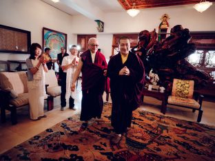 Thaye Dorje, His Holiness the 17th Gyalwa Karmapa, at the Karma Kagyu Monastery in Tainan, Taiwan, August 2026. Photo: Tokpa Korlo.