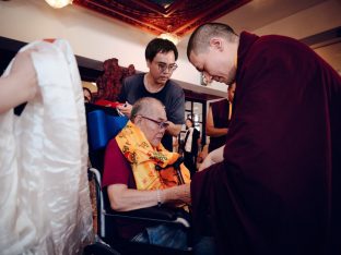 Thaye Dorje, His Holiness the 17th Gyalwa Karmapa, at the Karma Kagyu Monastery in Tainan, Taiwan, August 2026. Photo: Tokpa Korlo.
