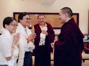 Thaye Dorje, His Holiness the 17th Gyalwa Karmapa, at the Karma Kagyu Monastery in Tainan, Taiwan, August 2026. Photo: Tokpa Korlo.