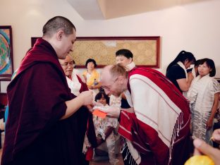 Thaye Dorje, His Holiness the 17th Gyalwa Karmapa, at the Karma Kagyu Monastery in Tainan, Taiwan, August 2026. Photo: Tokpa Korlo.