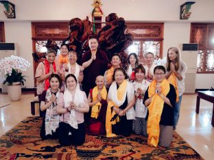 Thaye Dorje, His Holiness the 17th Gyalwa Karmapa, at the Karma Kagyu Monastery in Tainan, Taiwan, August 2026. Photo: Tokpa Korlo.