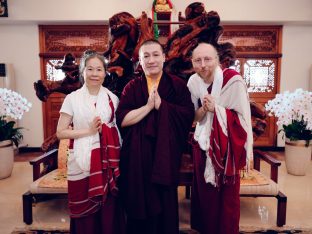 Thaye Dorje, His Holiness the 17th Gyalwa Karmapa, at the Karma Kagyu Monastery in Tainan, Taiwan, August 2026. Photo: Tokpa Korlo.