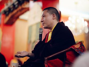 Thaye Dorje, His Holiness the 17th Gyalwa Karmapa, at the Karma Kagyu Monastery in Tainan, Taiwan, August 2026. Photo: Tokpa Korlo.