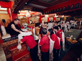 Thaye Dorje, His Holiness the 17th Gyalwa Karmapa, at the Karma Kagyu Monastery in Tainan, Taiwan, August 2026. Photo: Tokpa Korlo.