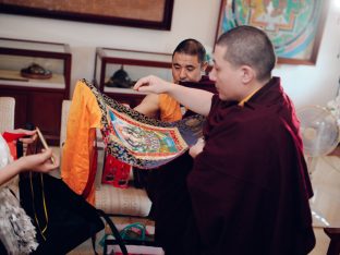 Thaye Dorje, His Holiness the 17th Gyalwa Karmapa, at the Karma Kagyu Monastery in Tainan, Taiwan, August 2026. Photo: Tokpa Korlo.