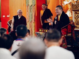 Thaye Dorje, His Holiness the 17th Gyalwa Karmapa, at the Karma Kagyu Monastery in Tainan, Taiwan, August 2026. Photo: Tokpa Korlo.