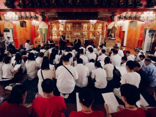 Thaye Dorje, His Holiness the 17th Gyalwa Karmapa, at the Karma Kagyu Monastery in Tainan, Taiwan, August 2026. Photo: Tokpa Korlo.