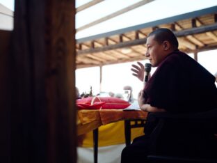 Thaye Dorje, His Holiness the 17th Gyalwa Karmapa, visited the Schwarzenberg Buddhist Centre, Germany. Photo: Tokpa Korlo.