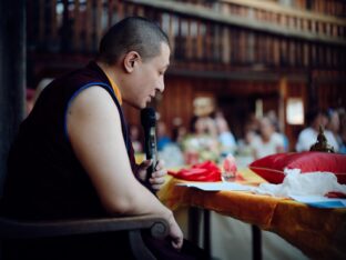 Thaye Dorje, His Holiness the 17th Gyalwa Karmapa, visited the Schwarzenberg Buddhist Centre, Germany. Photo: Tokpa Korlo.