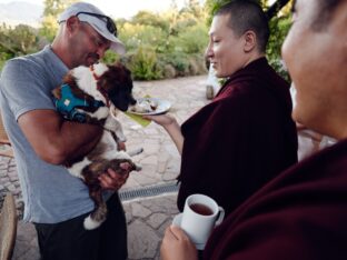 Thaye Dorje, His Holiness the 17th Gyalwa Karmapa, visited the Schwarzenberg Buddhist Centre, Germany. Photo: Tokpa Korlo.