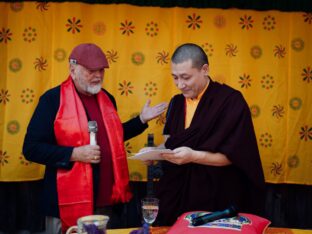 Thaye Dorje, His Holiness the 17th Gyalwa Karmapa, visited the Schwarzenberg Buddhist Centre, Germany. Photo: Tokpa Korlo.