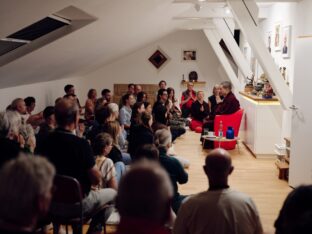 Thaye Dorje, His Holiness the 17th Gyalwa Karmapa, visited the Schwarzenberg Buddhist Centre, Germany. Photo: Tokpa Korlo.