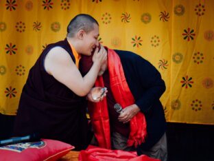 Thaye Dorje, His Holiness the 17th Gyalwa Karmapa, visited the Schwarzenberg Buddhist Centre, Germany. Photo: Tokpa Korlo.