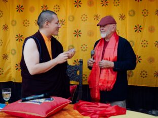 Thaye Dorje, His Holiness the 17th Gyalwa Karmapa, visited the Schwarzenberg Buddhist Centre, Germany. Photo: Tokpa Korlo.