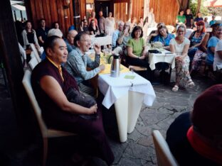 Thaye Dorje, His Holiness the 17th Gyalwa Karmapa, visited the Schwarzenberg Buddhist Centre, Germany. Photo: Tokpa Korlo.