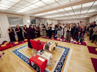 Thaye Dorje, His Holiness the 17th Gyalwa Karmapa, visited Dhagpo Möhra in Germany, August 2026. Photo: Tokpa Korlo.