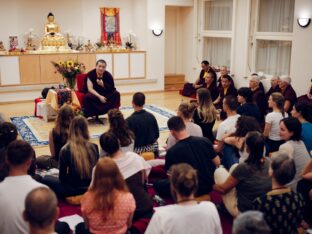 Thaye Dorje, His Holiness the 17th Gyalwa Karmapa, visited Dhagpo Möhra in Germany, August 2026. Photo: Tokpa Korlo.