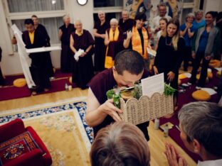 Thaye Dorje, His Holiness the 17th Gyalwa Karmapa, visited Dhagpo Möhra in Germany, August 2026. Photo: Tokpa Korlo.
