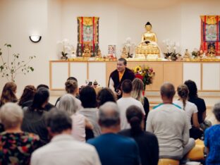 Thaye Dorje, His Holiness the 17th Gyalwa Karmapa, visited Dhagpo Möhra in Germany, August 2026. Photo: Tokpa Korlo.