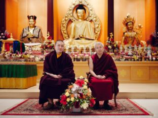 Thaye Dorje, His Holiness the 17th Gyalwa Karmapa, receives empowerments from His Eminence Luding Khen Rinpoche in Singapore, October 2026
