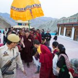 Thaye Dorje, His Holiness the 17th Gyalwa Karmapa, visits Tsekarmo Monastery. Photo / Magda Jungowska