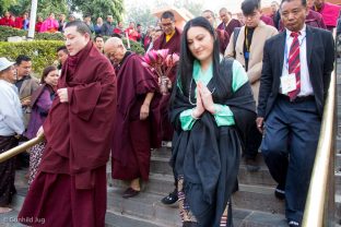 Thaye Dorje, His Holiness the 17th Gyalwa Karmapa, and his wife Sangyumla