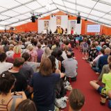 Traditional welcome ceremony for Thaye Dorje, His Holiness the 17th Gyalwa Karmapa, and Thugseyla at the Europe Center in Germany.