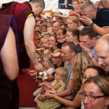 Thaye Dorje, His Holiness the 17th Gyalwa Karmapa, gives the empowerment of Chenresig to over 6,000 students at the Europe Center in Germany.