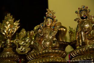 Long life prayer for Thaye Dorje, His Holiness the 17th Gyalwa Karmapa, and Professor Sempa Dorje, on Guru Rinpoche day at Karmapa International Buddhist Institute (KIBI), Delhi