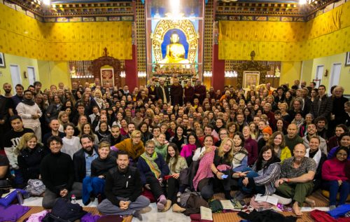 Participants at the Public Course in KIBI 2016. Photo / Norbu Zangpo