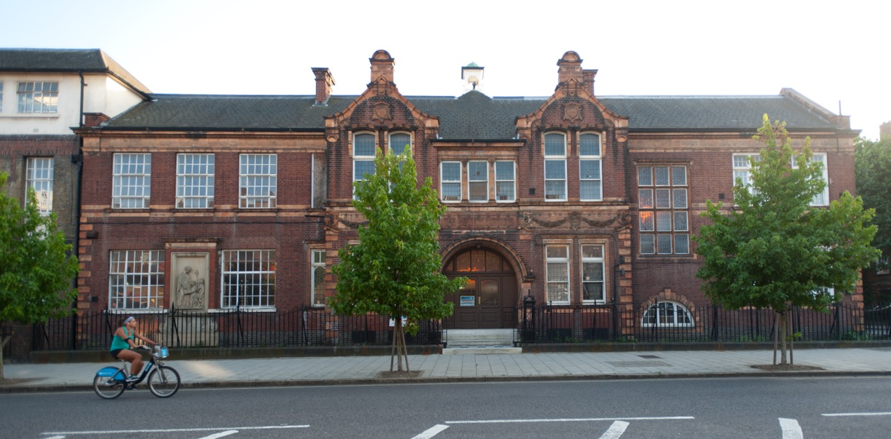 A view of the London Diamond Way Buddhist Center from outside