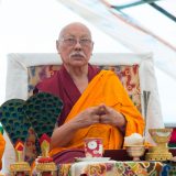 Luding Khen Rinpoche performing the puja of Hevajra. Photo/Lekshey Jorden