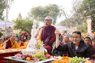 His Eminence Jamgon Mipham Rinpoche and Mayumla Dechen Wangmo, Karmapa’s parents