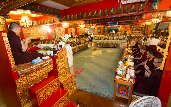 Thaye Dorje, His Holiness the 17th Gyalwa Karmapa, visits Taiwan: Mahakala puja. Photo / Thule Jug