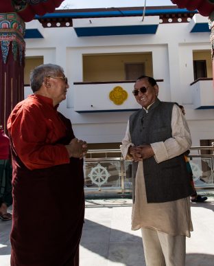 Lama Jigme Rinpoche and Professor Sempa Dorje at the KIBI Public Course